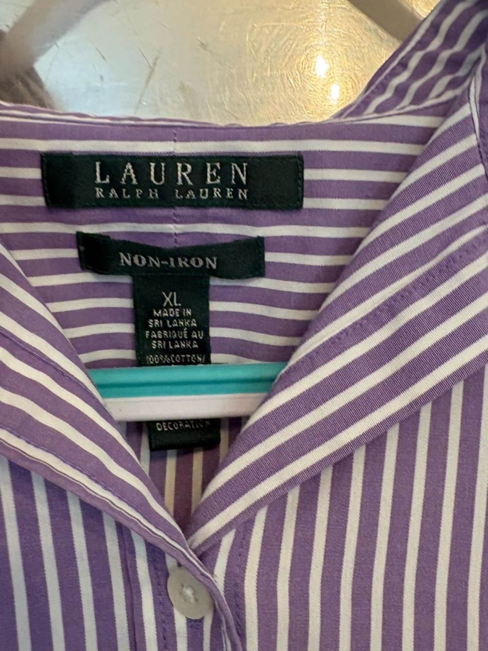 Ralph Lauren Purple and White Stripe Dress Shirt - Men - Picture 5 of 5